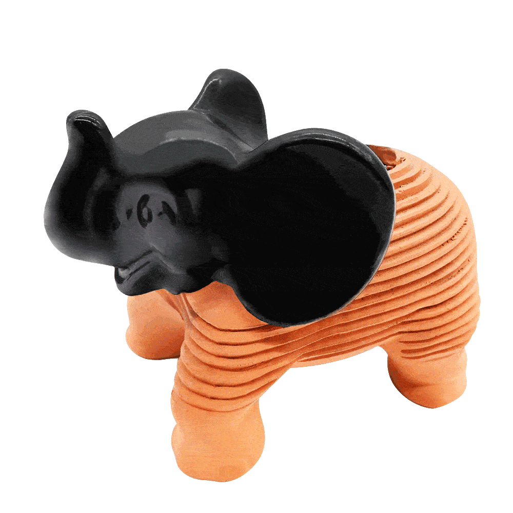 Animation of Original Elephant Chia Pet® growing