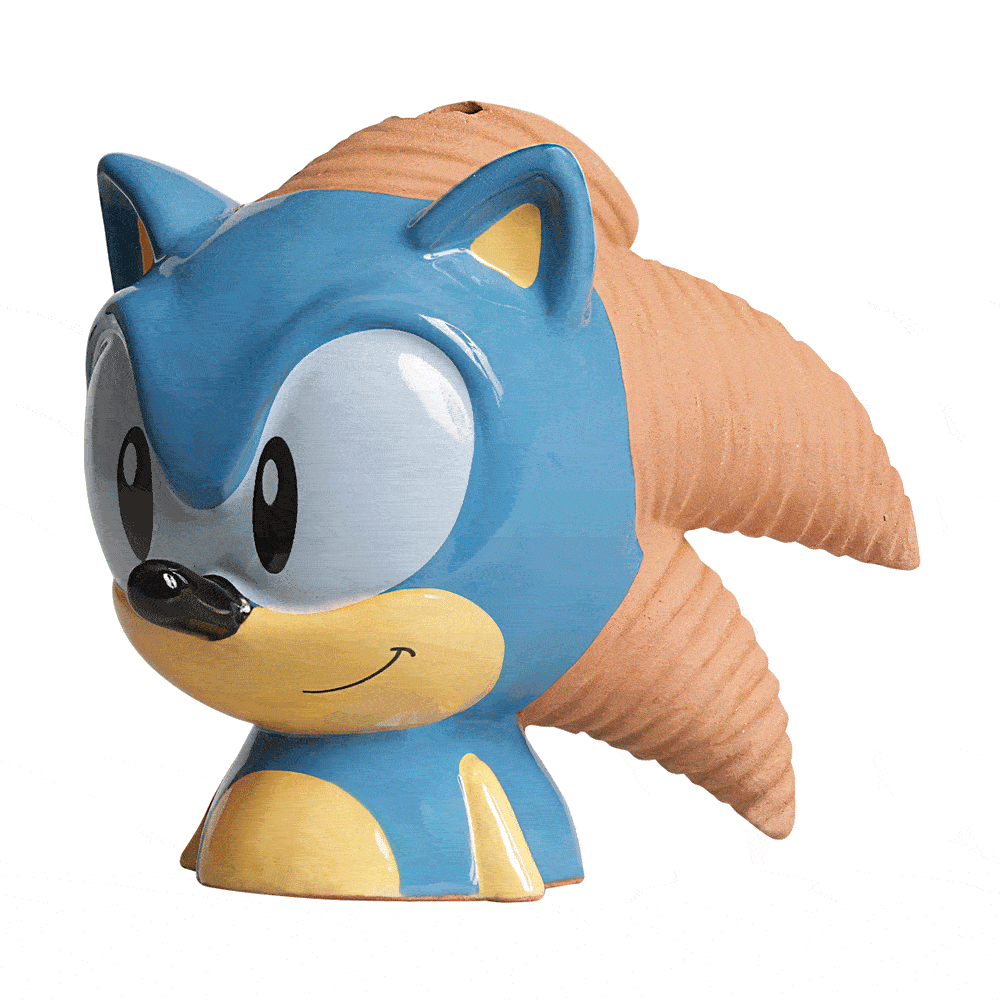 Animation of Sonic the Hedgehog Chia Pet® growing