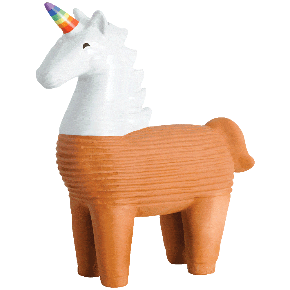 Unicorn Chia Pet® growing animation