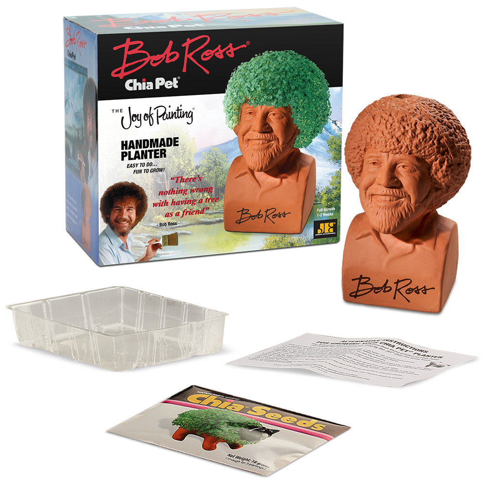 $6/mo - Finance Chia Pet Bob Ross with Seed Pack, Decorative
